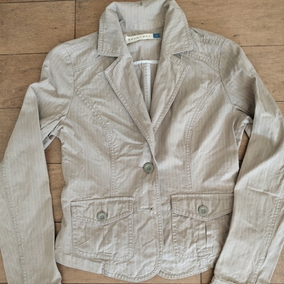 Smart Set Stripe Blazer - Picture 1 of 1